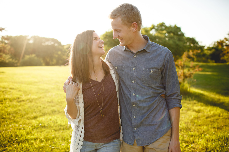 Whimsical Garden Engagement 