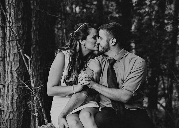Modern Engagement Shoot Meets "Trash the Dress"