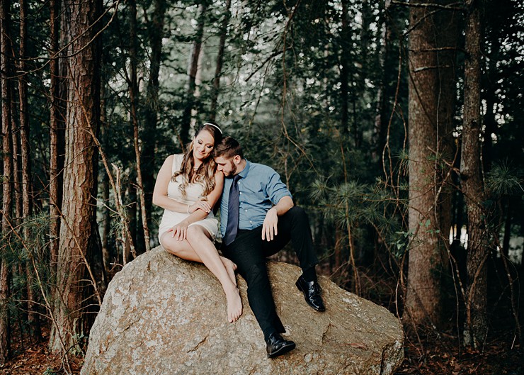 Modern Engagement Shoot Meets "Trash the Dress"