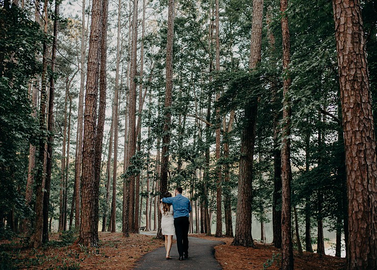 Modern Engagement Shoot Meets "Trash the Dress"