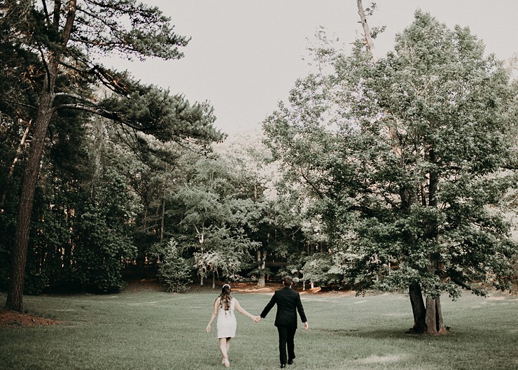 Modern Engagement Shoot Meets "Trash the Dress"