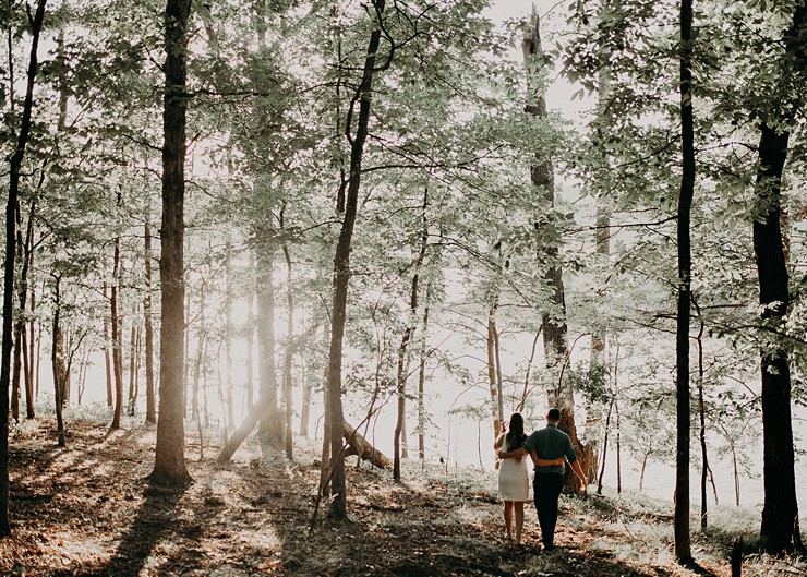 Modern Engagement Shoot Meets "Trash the Dress"