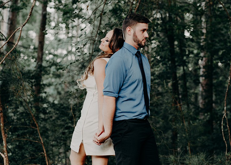 Modern Engagement Shoot Meets "Trash the Dress"