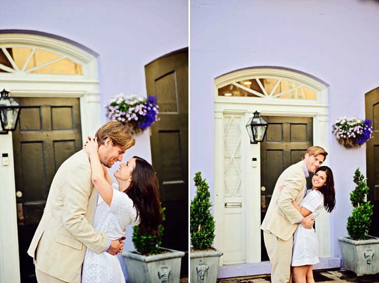 Super Sweet Charleston Pineapple Fountain Engagement Session