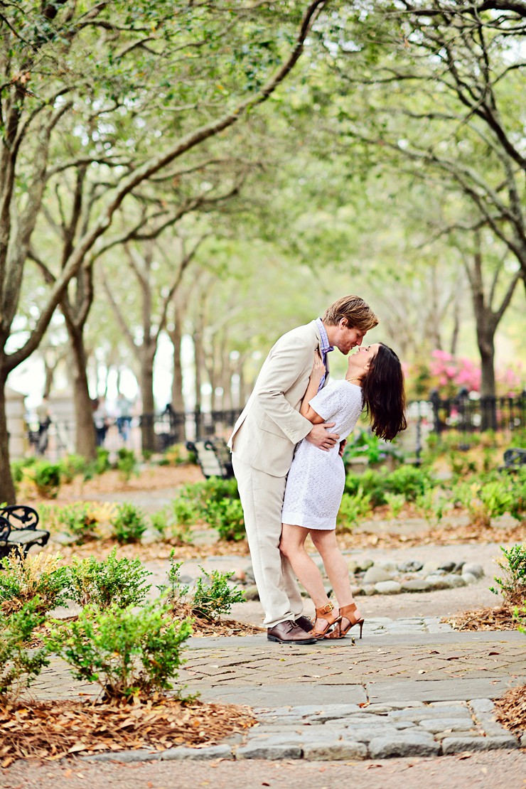 Super Sweet Charleston Pineapple Fountain Engagement Session