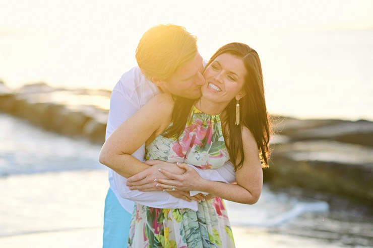 Super Sweet Charleston Pineapple Fountain Engagement Session