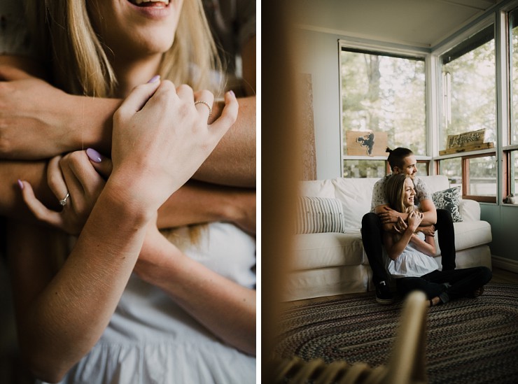 Twilight Engagement Session At The Family Cottage