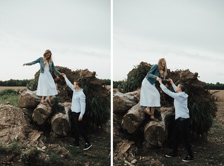 Twilight Engagement Session At The Family Cottage