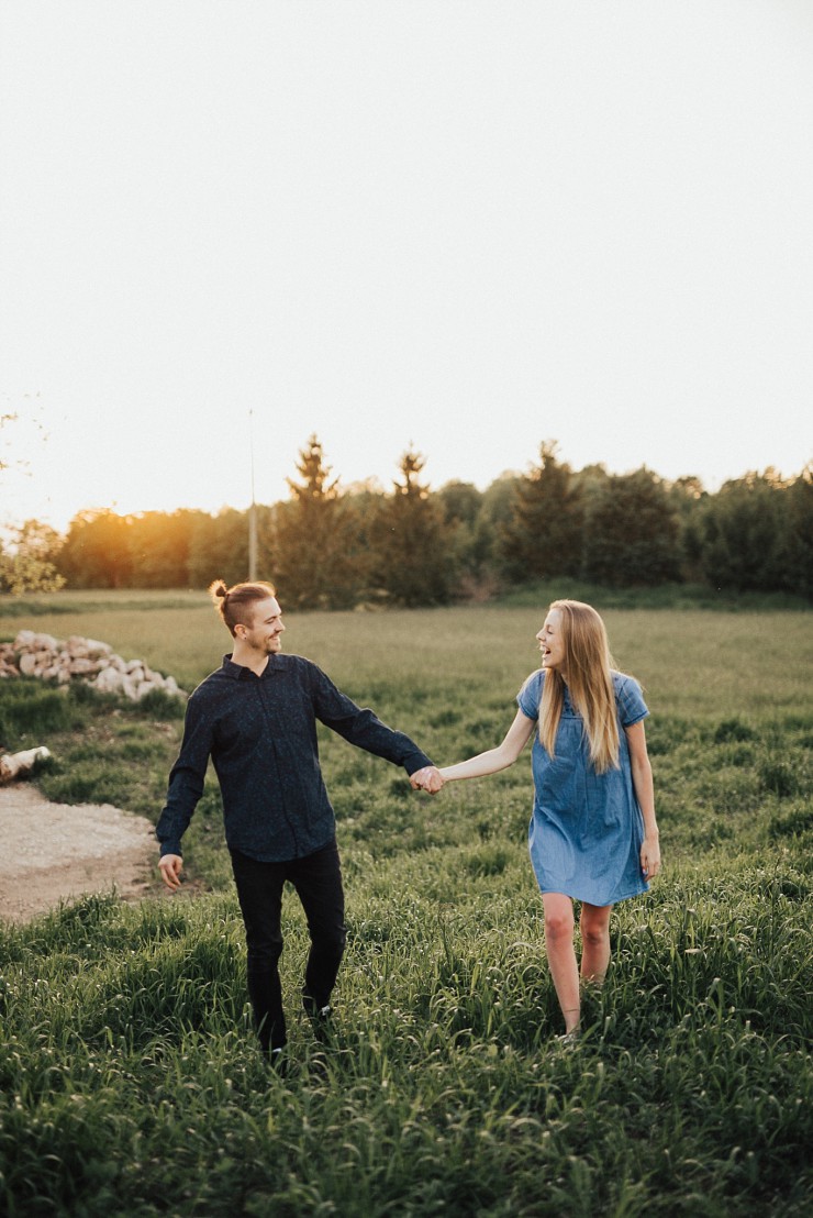 Twilight Engagement Session At The Family Cottage