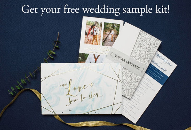 foil save the dates samples