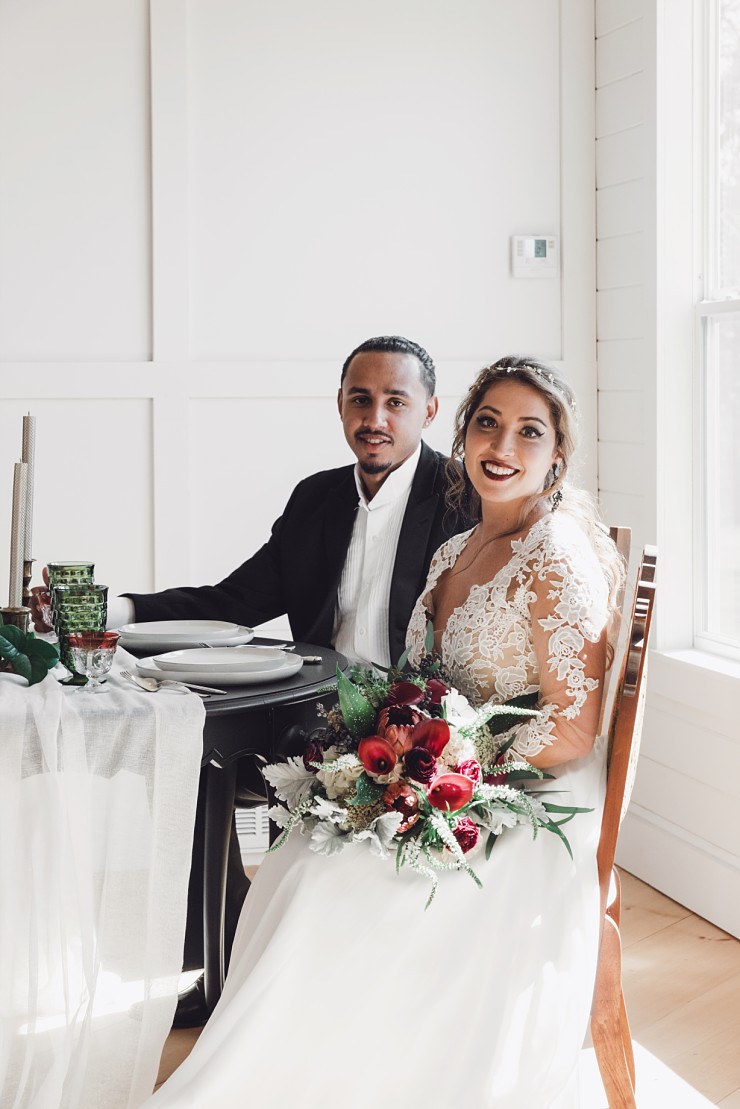 Moody Wedding Styled Shoot With A Real Surprise Proposal