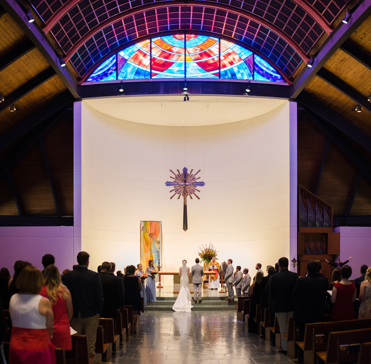 Elegant + Traditional Orange and Blue Wedding At The Gallery