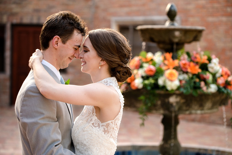 Elegant + Traditional Orange and Blue Wedding At The Gallery