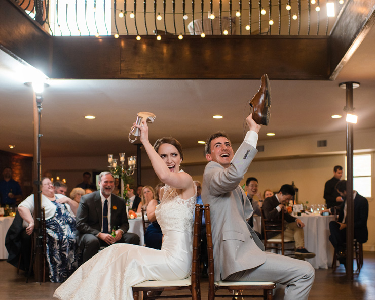 Elegant + Traditional Orange and Blue Wedding At The Gallery