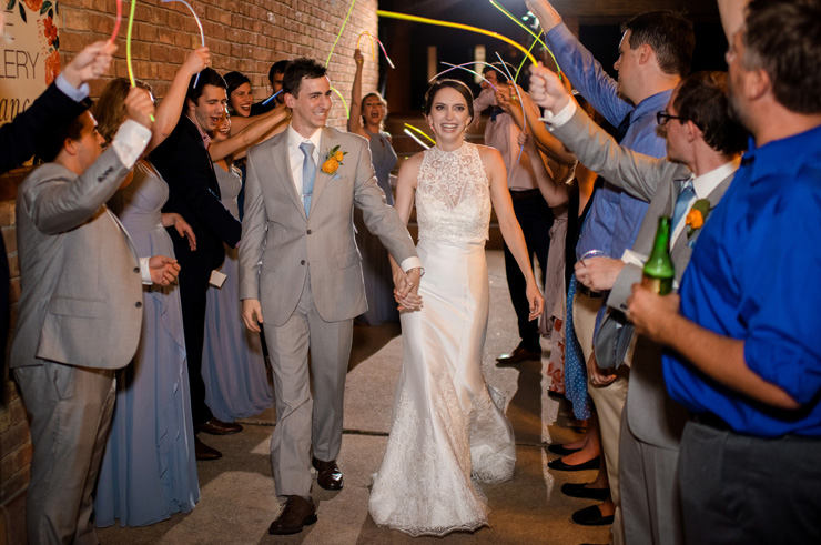 Elegant + Traditional Orange and Blue Wedding At The Gallery