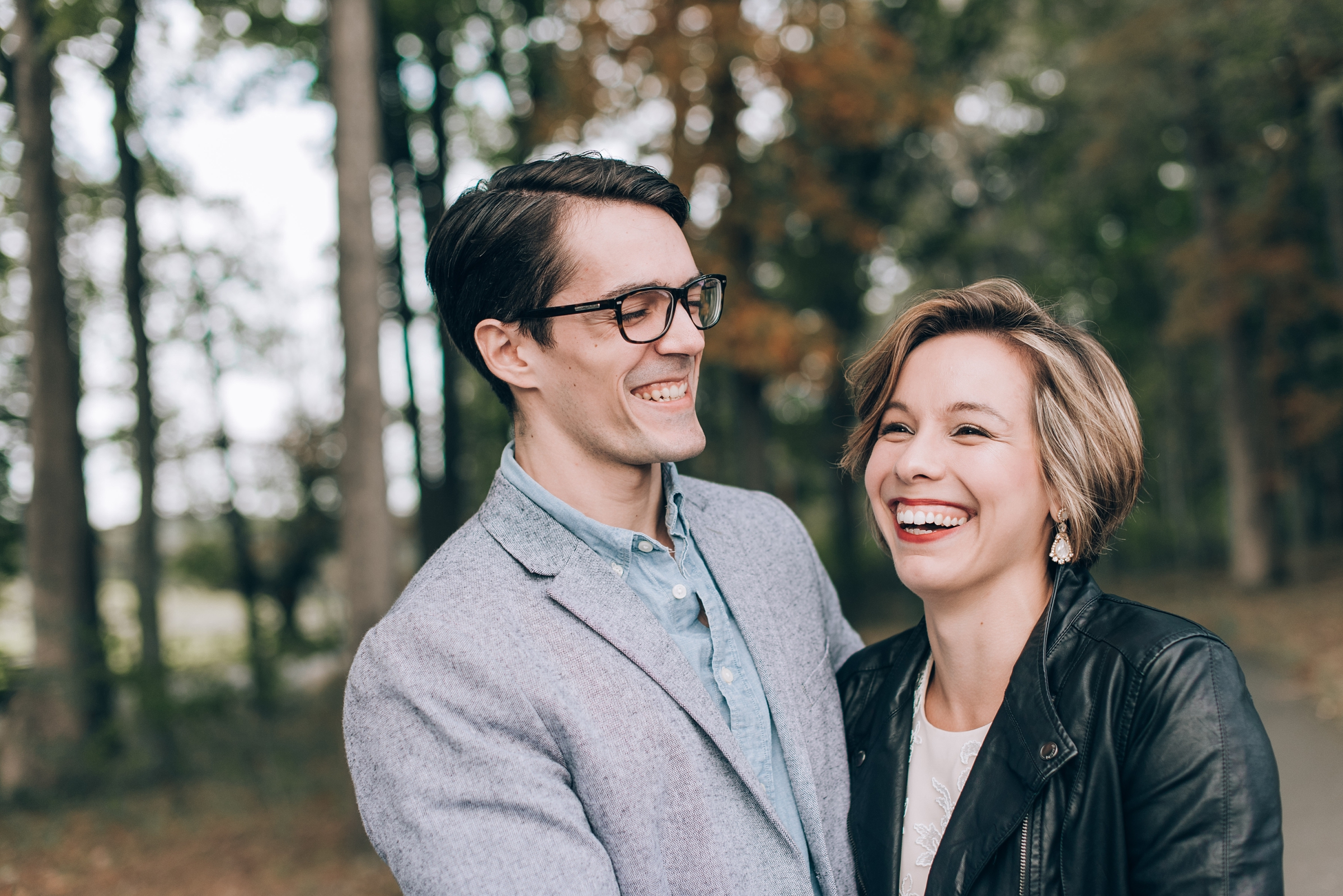 Joyful Autumn Alpaca Engagement Shoot