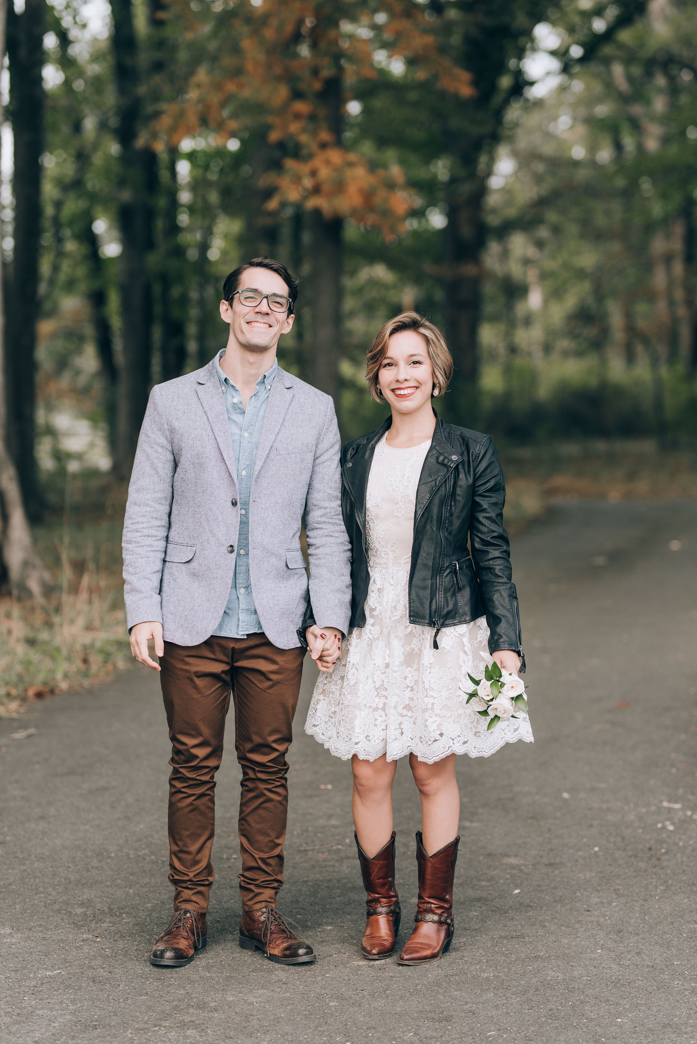 Joyful Autumn Alpaca Engagement Shoot