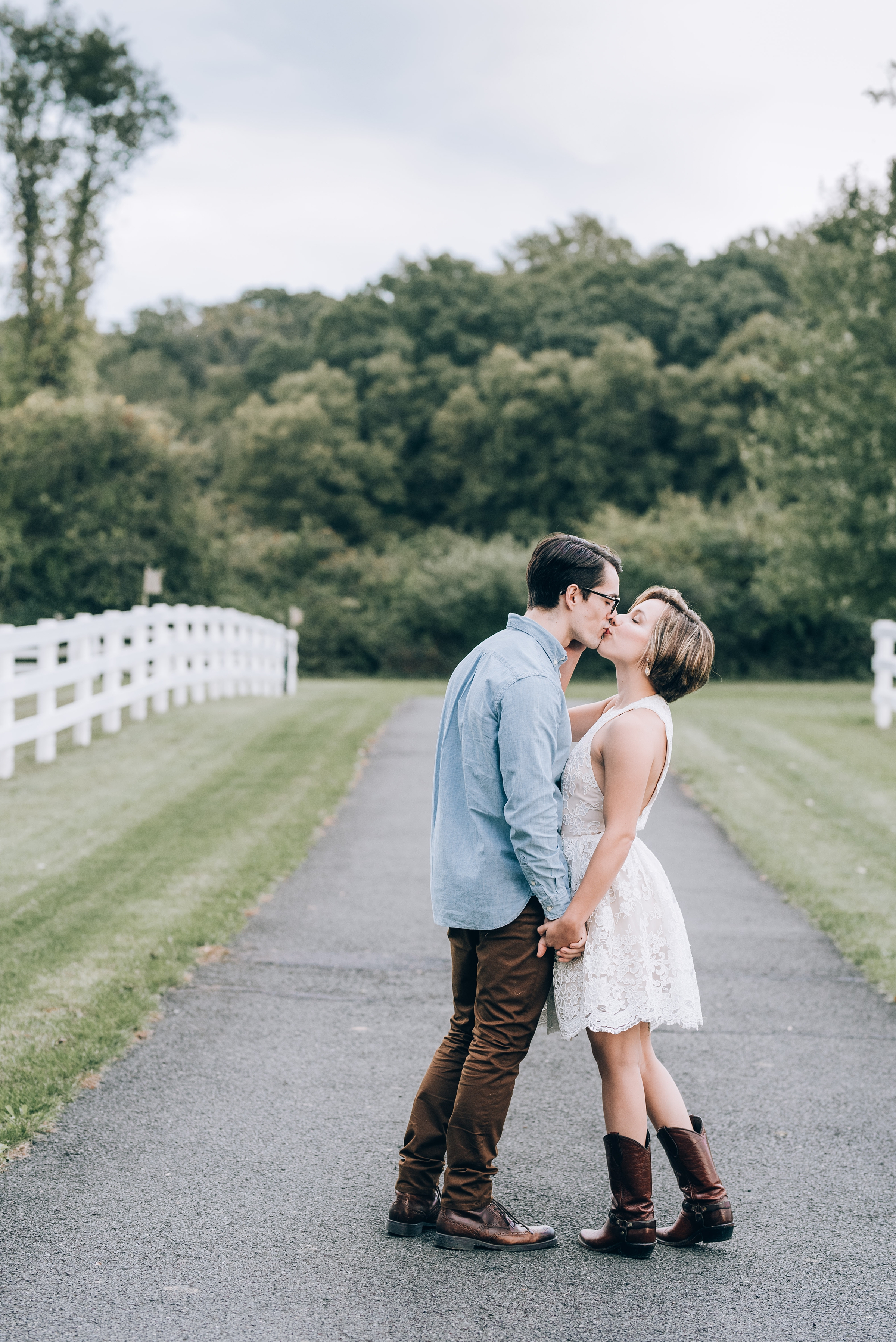 Joyful Autumn Alpaca Engagement Shoot