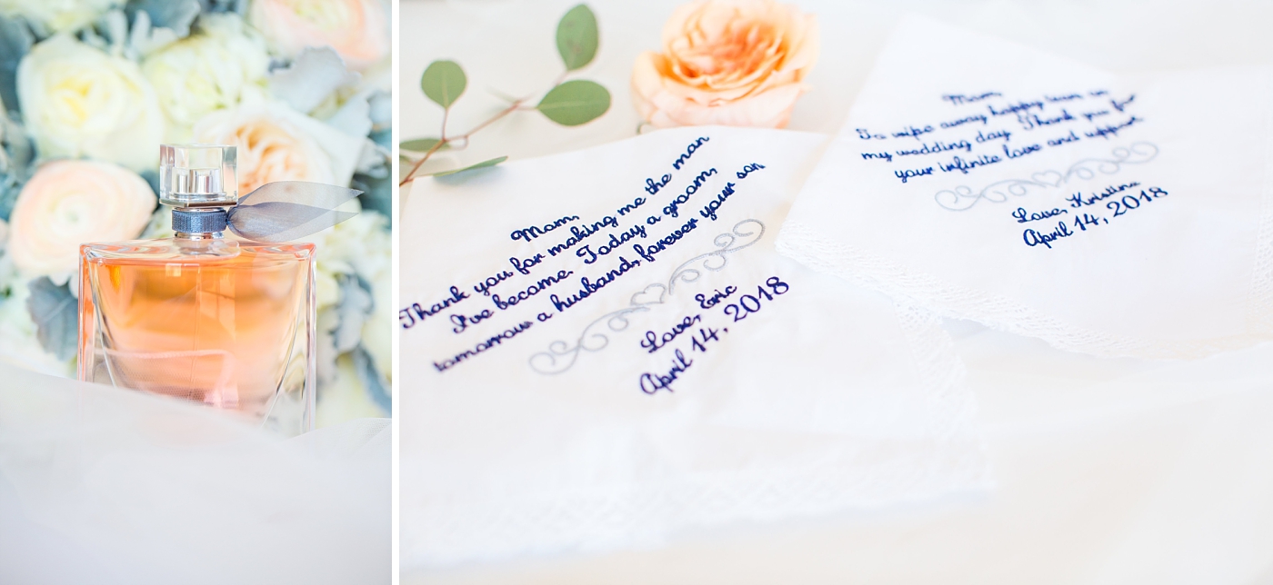 blue and peach wedding in Arizona