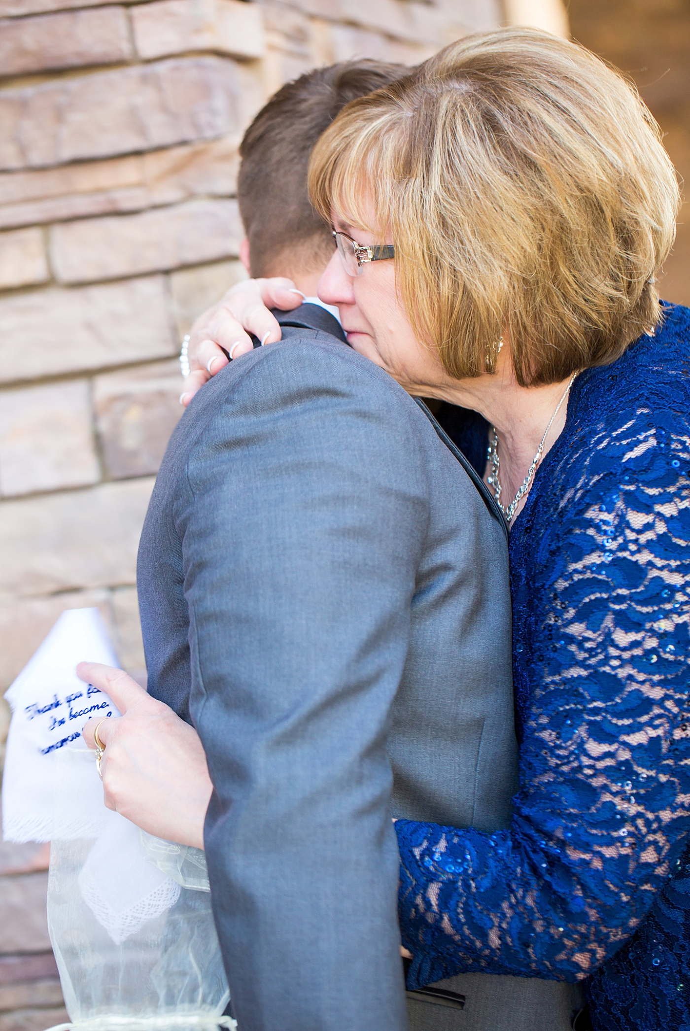 blue and peach wedding in Arizona