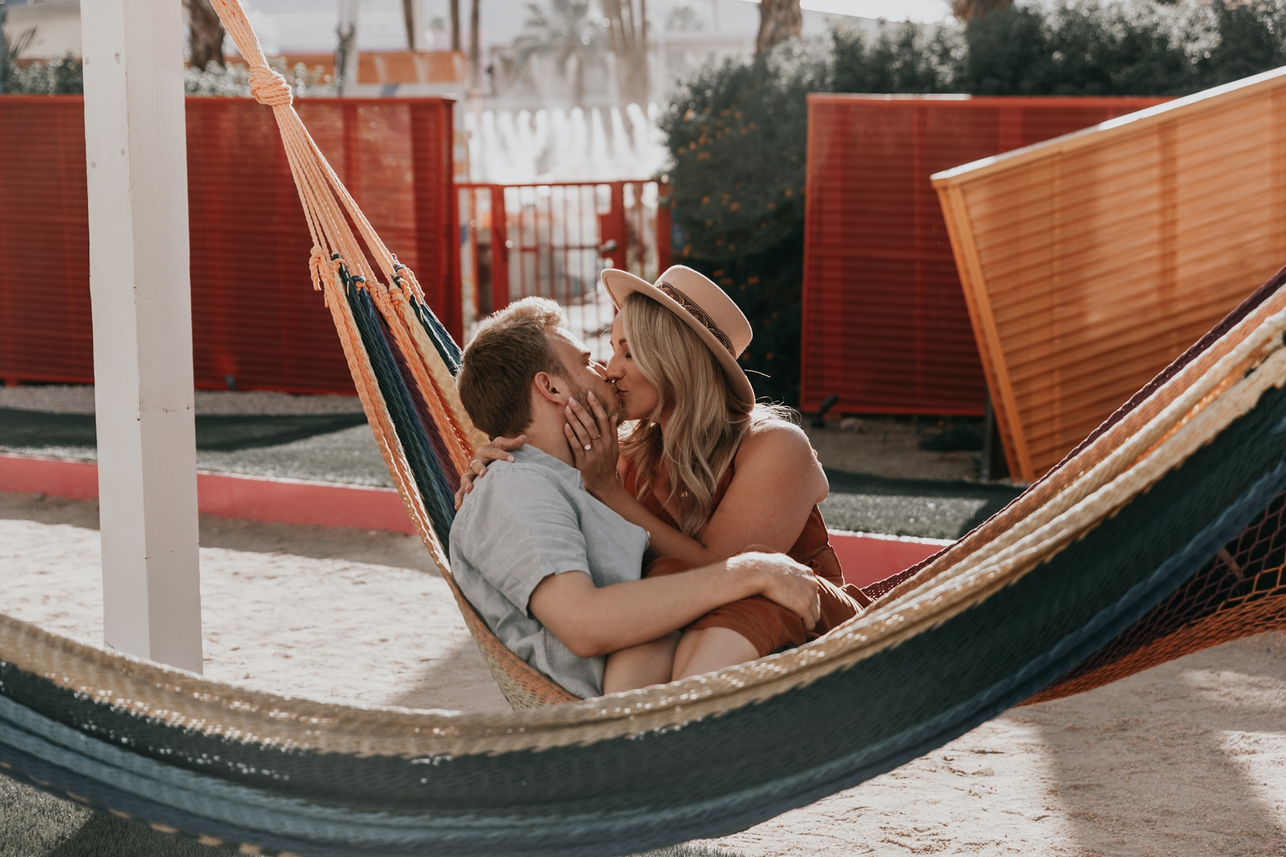 Desert Engagement Shoot With A Mint & Copper Palette