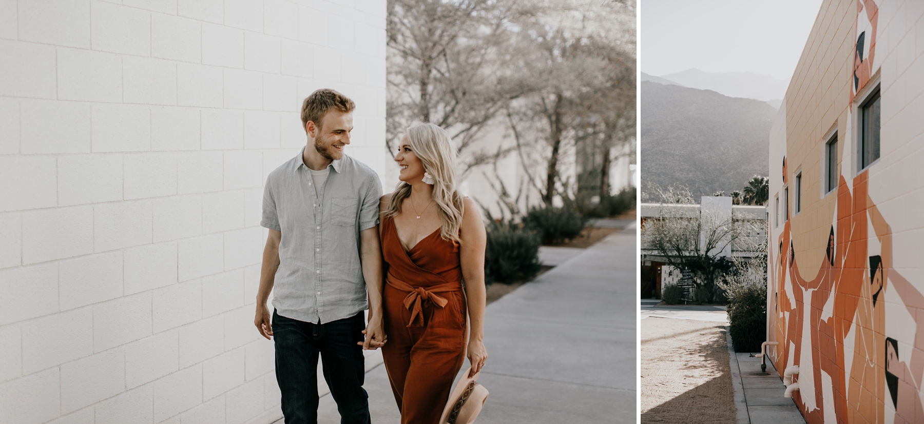 Desert Engagement Shoot With A Mint & Copper Palette