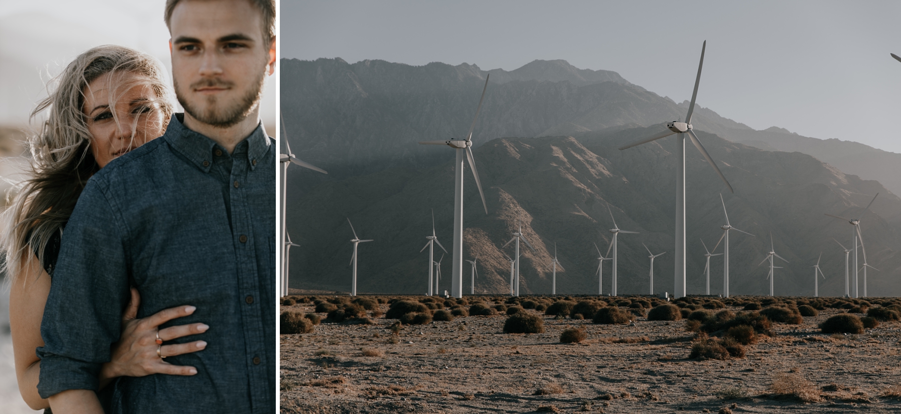 Desert Engagement Shoot With A Mint & Copper Palette
