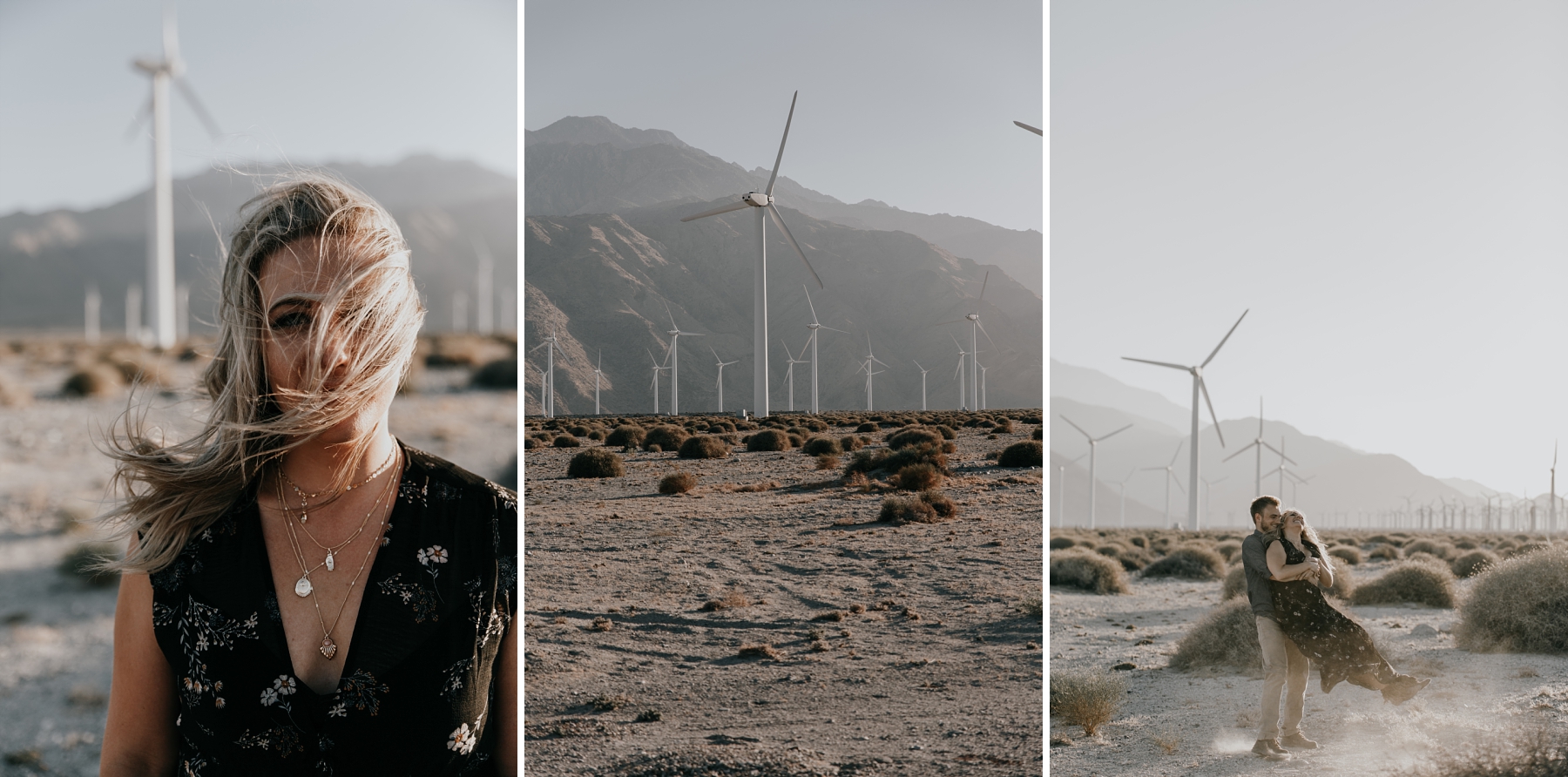 Desert Engagement Shoot With A Mint & Copper Palette