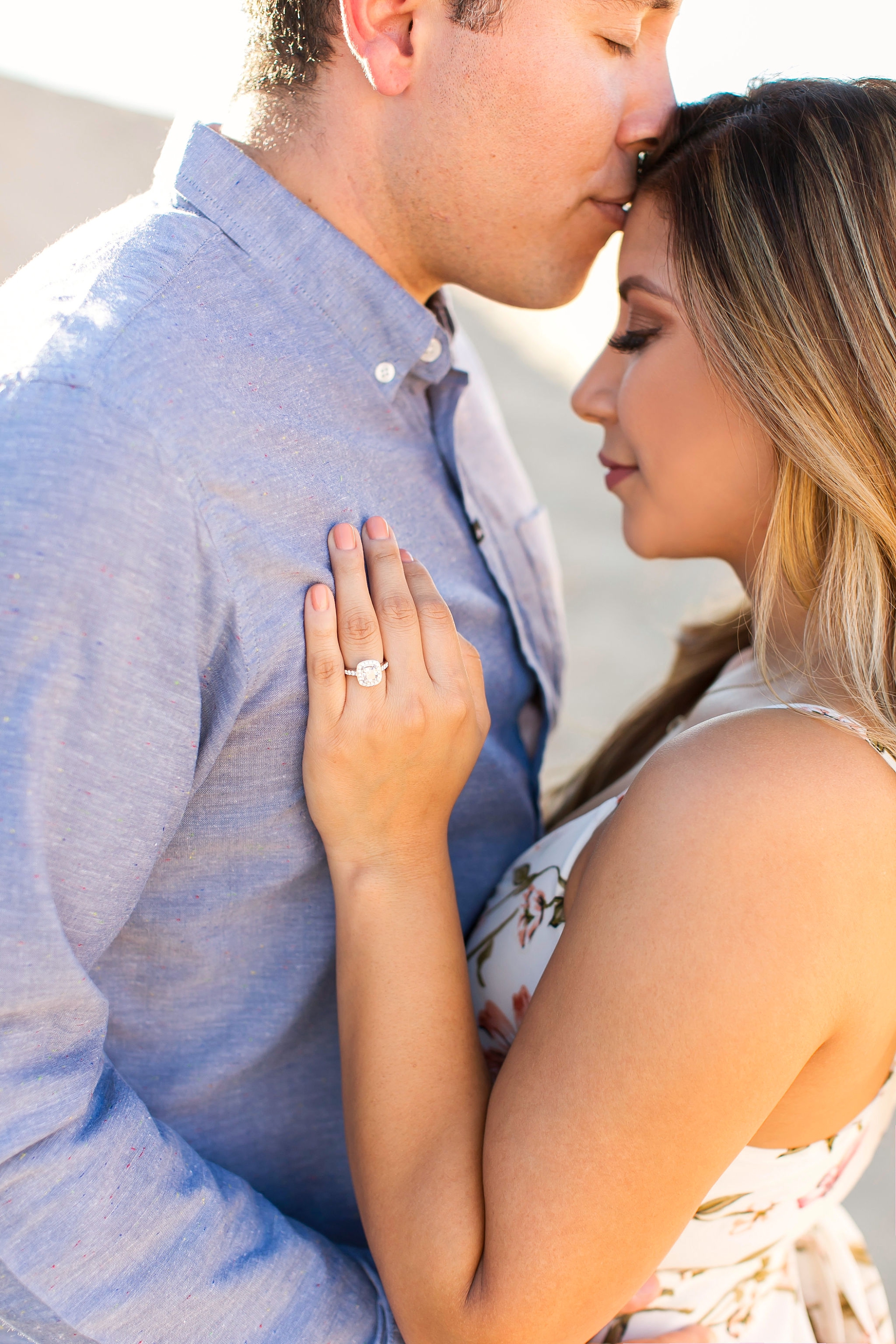 sand dunes engagement shoot