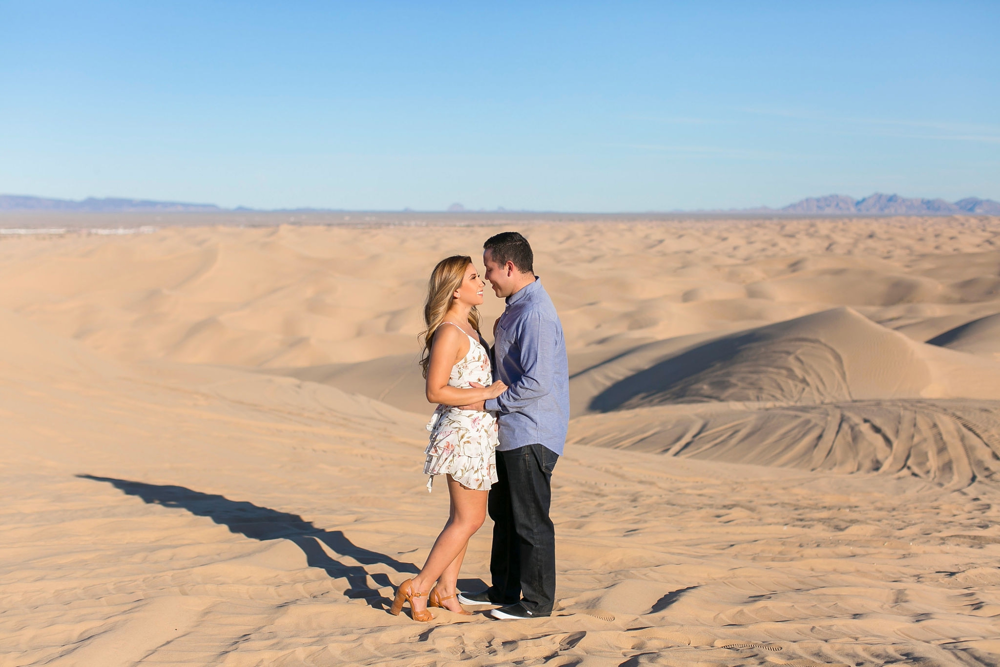sand dunes engagement shoot