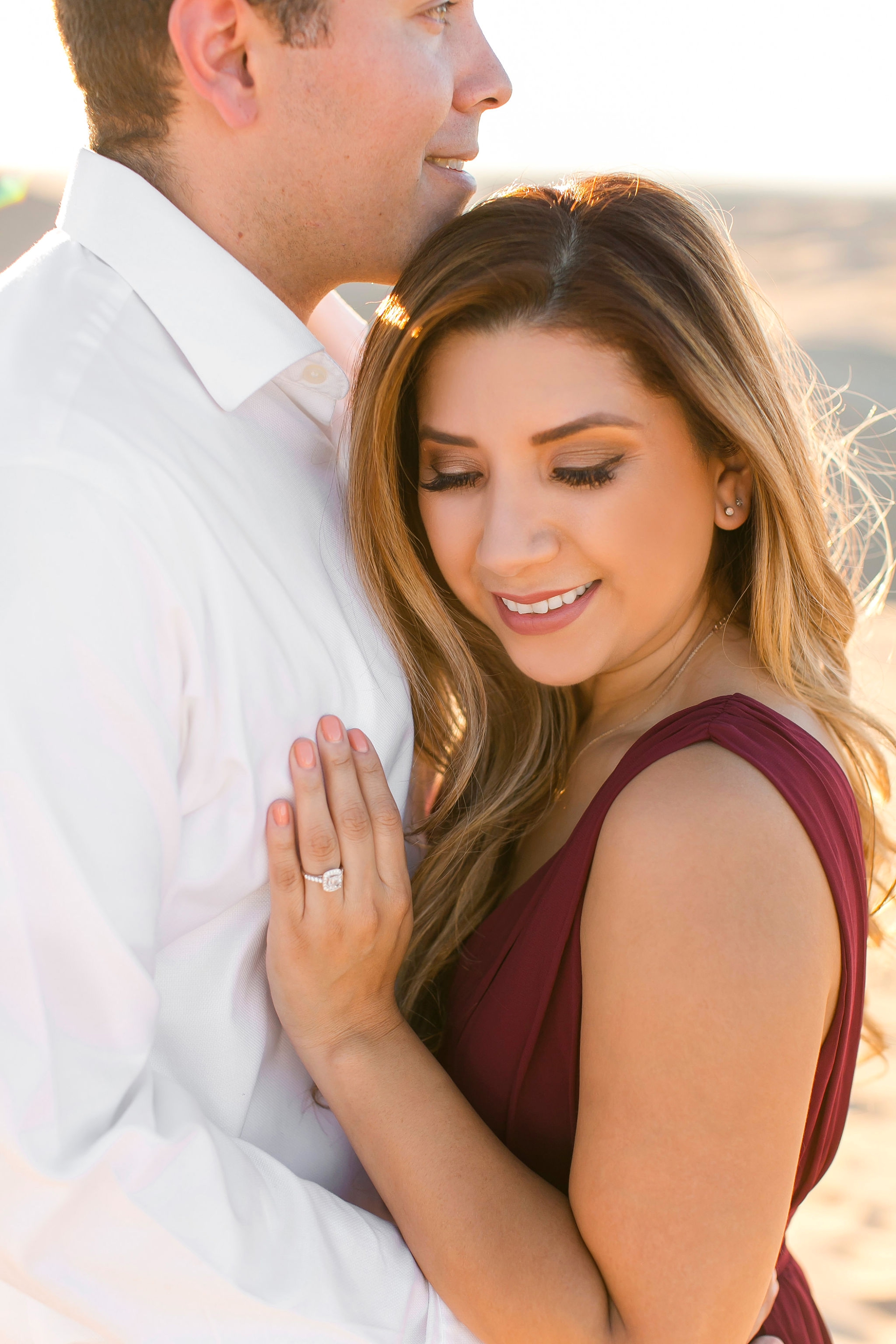 sand dunes engagement shoot