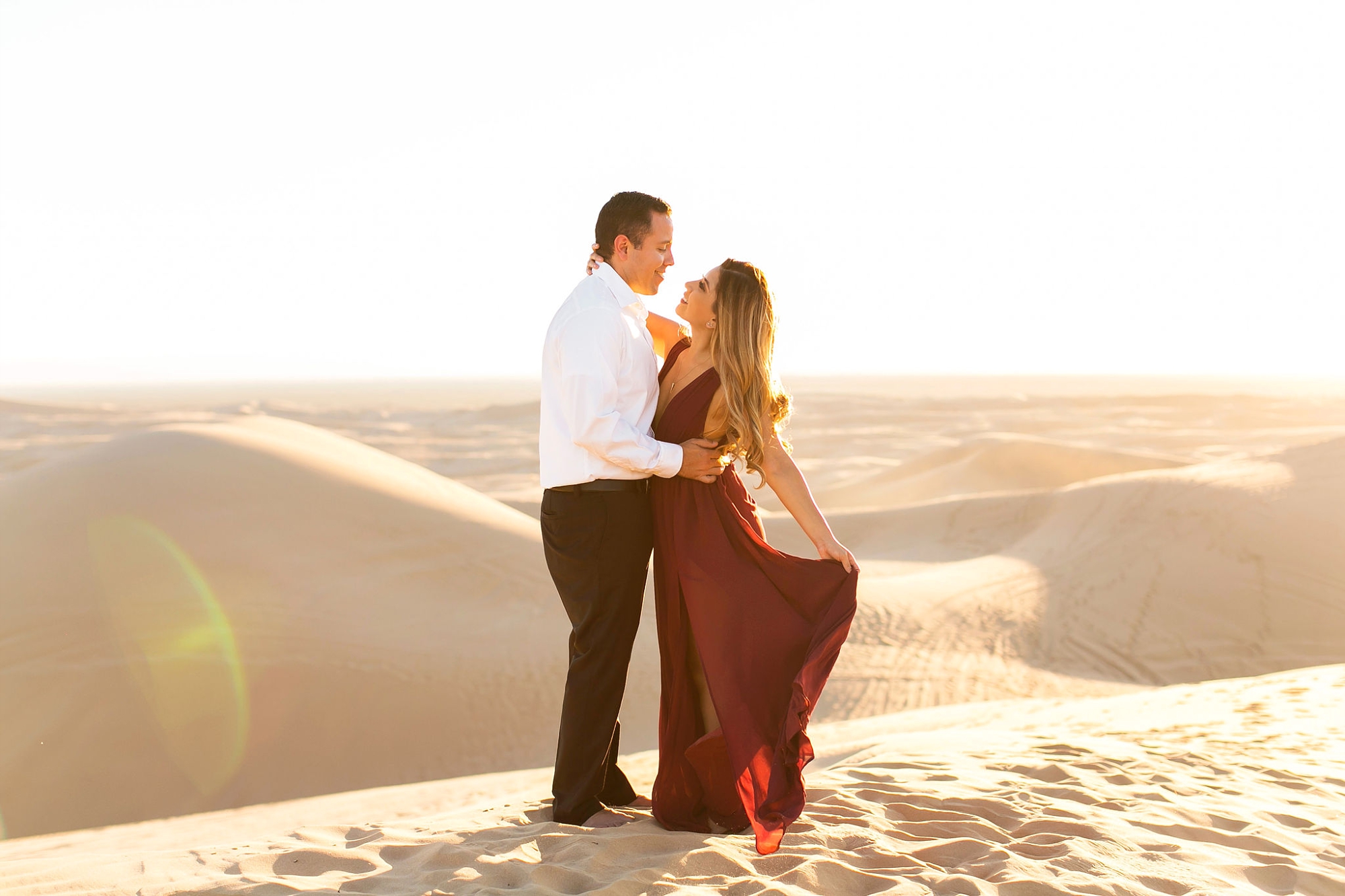 sand dunes engagement shoot
