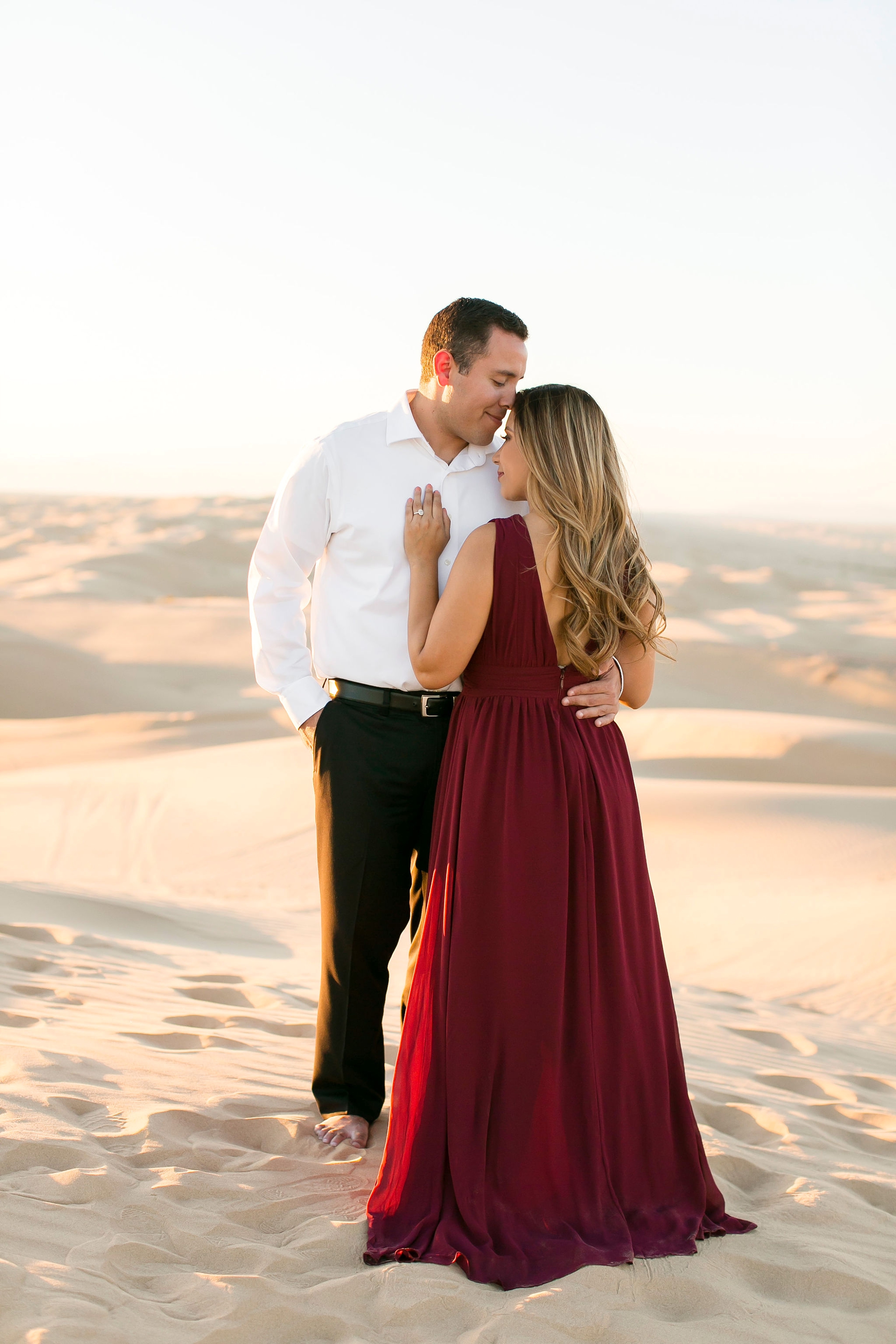 sand dunes engagement shoot