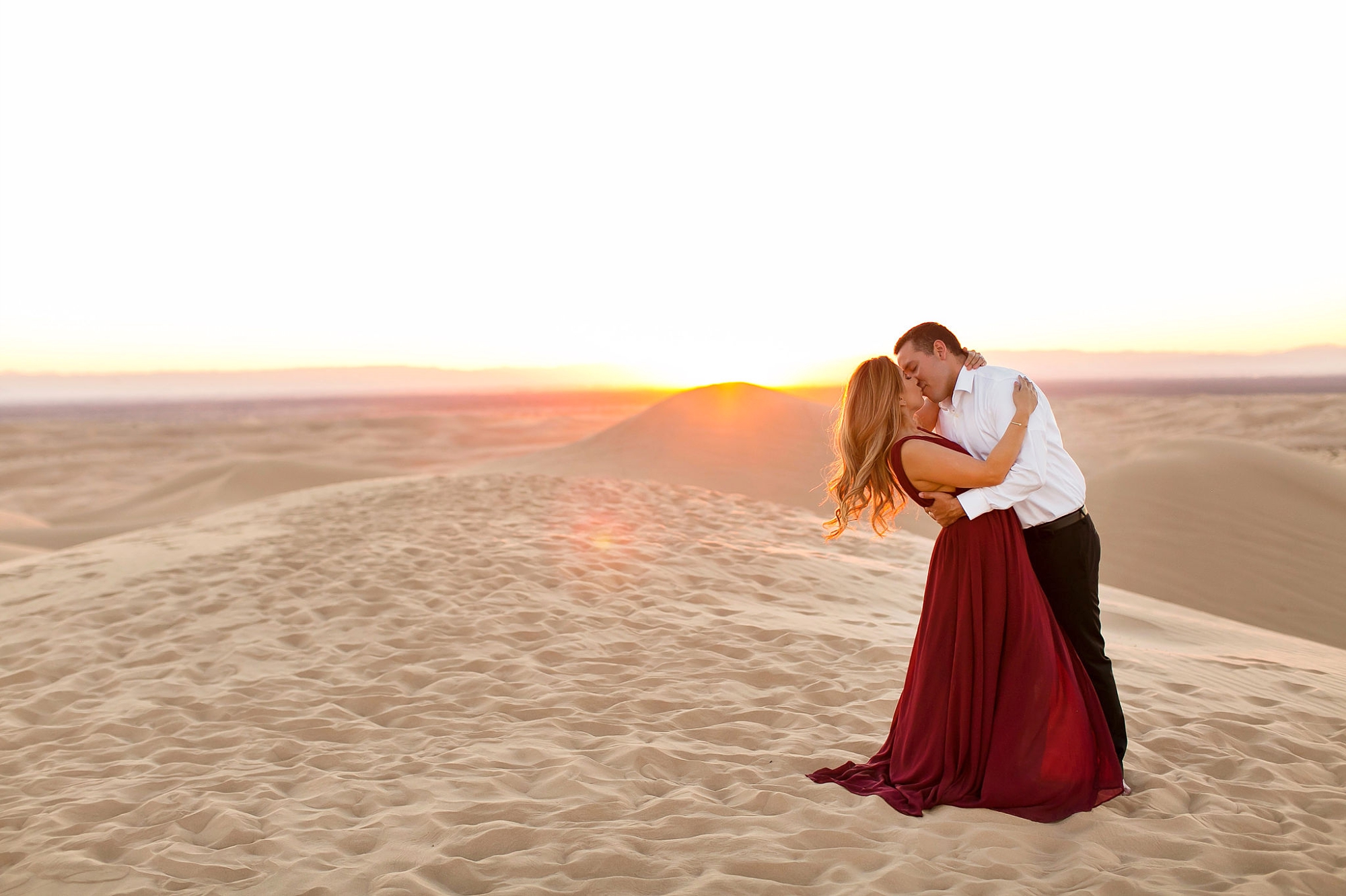 sand dunes engagement shoot