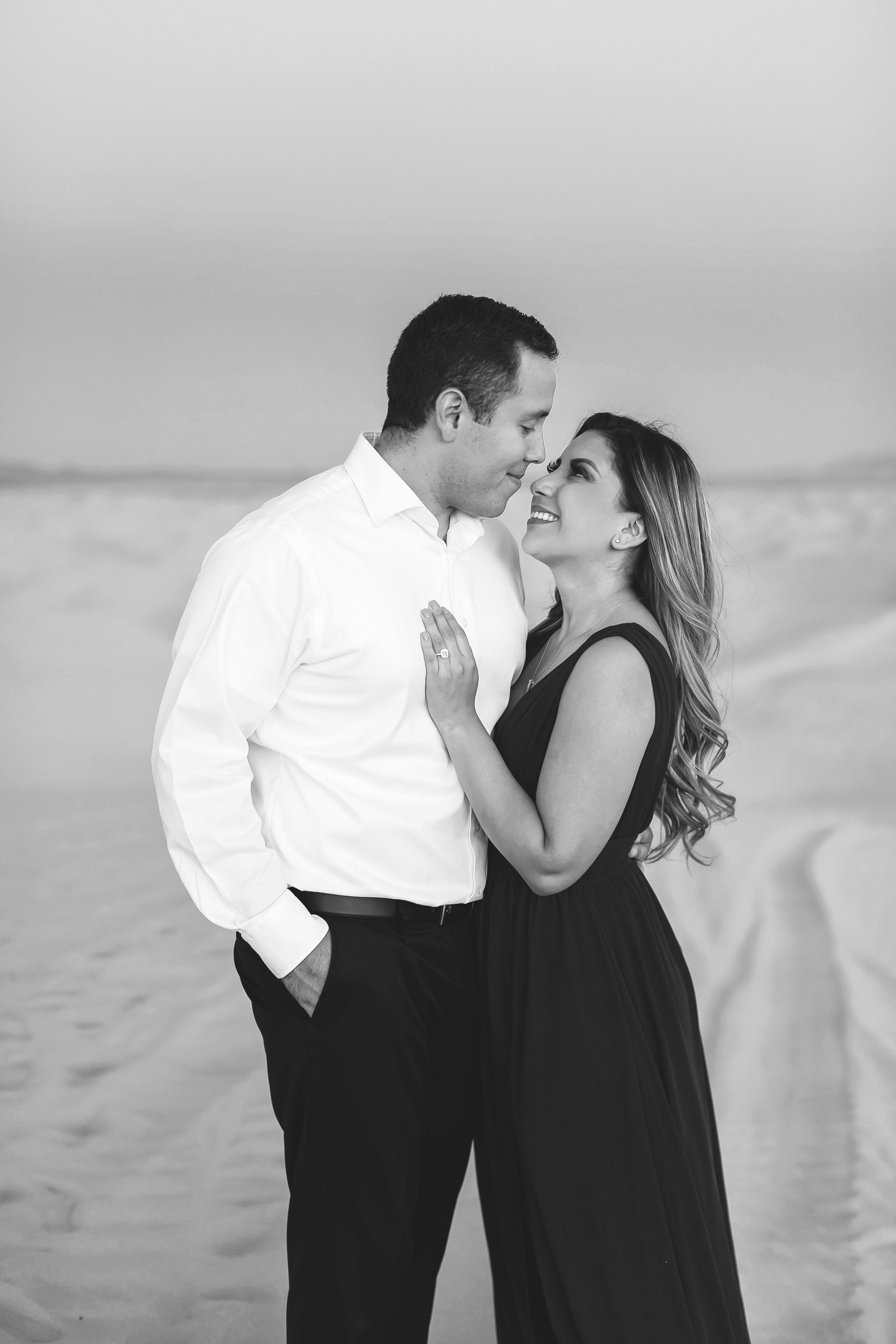 sand dunes engagement shoot